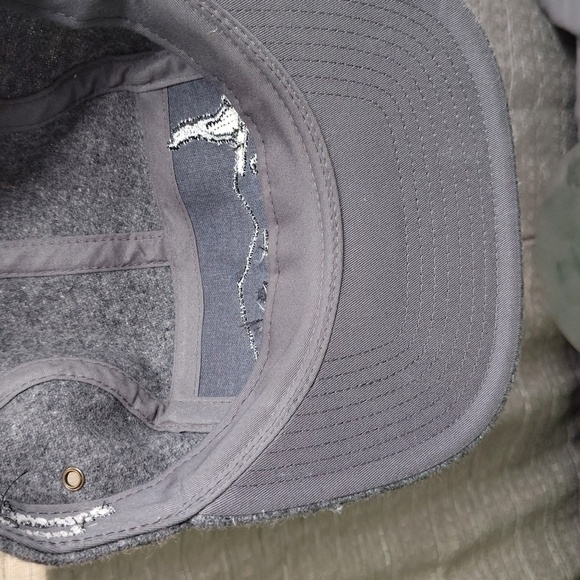 Bridger Bowl Montana Hat Cap Strap Back Gray Wool Nylon Panel Skin to Win - Picture 9 of 12